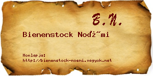 Bienenstock Noémi névjegykártya